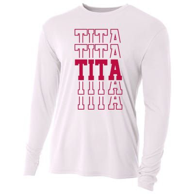 Cute Personalized Tita Birthday Matching Family Cooling Performance Long Sleeve Crew