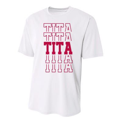 Cute Personalized Tita Birthday Matching Family Performance Sprint T-Shirt