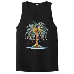 Christmas Palm Tree Print PosiCharge Competitor Tank