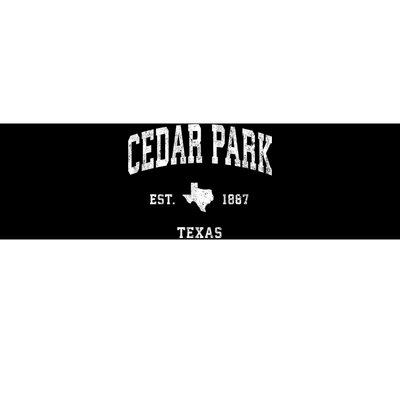 Cedar Park Texas Tx Vintage Athletic Sports Bumper Sticker