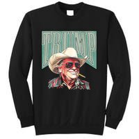 Cowboy President Trump 2024 Election Take America Back Funny Sweatshirt