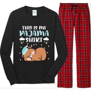 Cute Pj Teen Pjs Funny Bear Pjs This Is My Pajama Long Sleeve Pajama Set