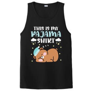 Cute Pj Teen Pjs Funny Bear Pjs This Is My Pajama PosiCharge Competitor Tank