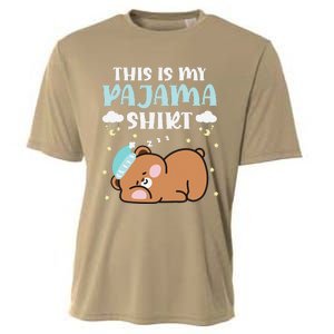 Cute Pj Teen Pjs Funny Bear Pjs This Is My Pajama Cooling Performance Crew T-Shirt