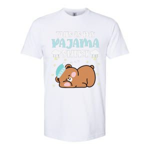 Cute Pj Teen Pjs Funny Bear Pjs This Is My Pajama Softstyle CVC T-Shirt