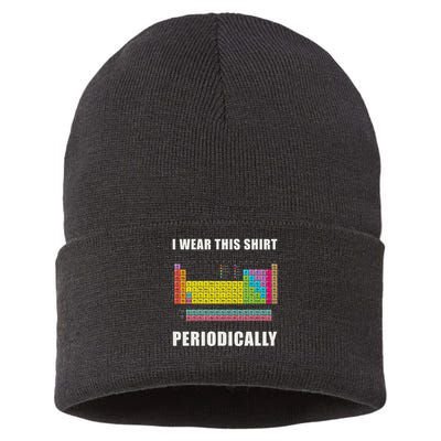 Chemistry Periodic Table Of Elements Sustainable Knit Beanie