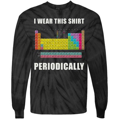 Chemistry Periodic Table Of Elements Tie-Dye Long Sleeve Shirt
