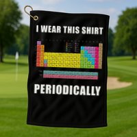 Chemistry Periodic Table Of Elements Golf Towel