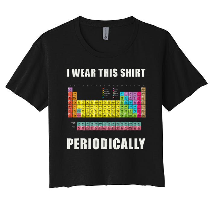 Chemistry Periodic Table Of Elements Women's Crop Top Tee