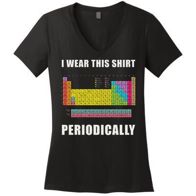 Chemistry Periodic Table Of Elements Women's V-Neck T-Shirt