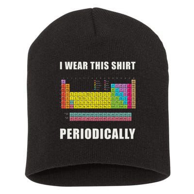 Chemistry Periodic Table Of Elements Short Acrylic Beanie