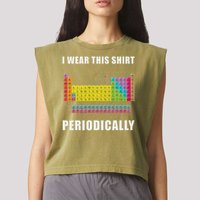 Chemistry Periodic Table Of Elements Garment-Dyed Women's Muscle Tee