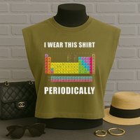 Chemistry Periodic Table Of Elements Garment-Dyed Women's Muscle Tee