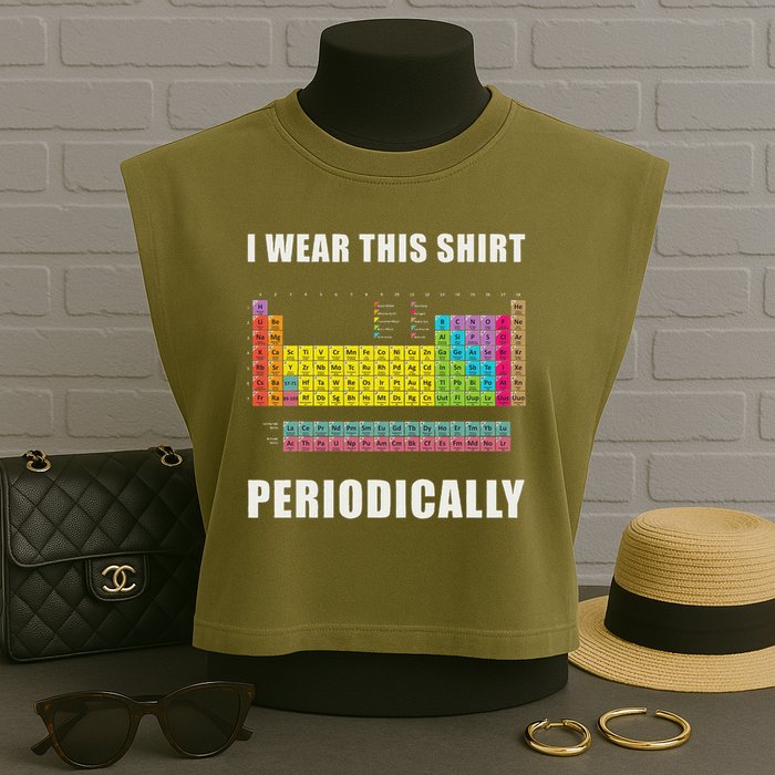 Chemistry Periodic Table Of Elements Garment-Dyed Women's Muscle Tee