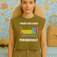 Chemistry Periodic Table Of Elements Garment-Dyed Women's Muscle Tee