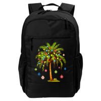 Christmas Palm Tree Light Hawaiian Tropical Xmas Daily Commute Backpack