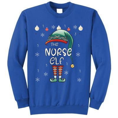 Christmas Pajama The Nurse Elf Gift Sweatshirt