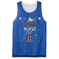 Christmas Pajama The Nurse Elf Gift Mesh Reversible Basketball Jersey Tank