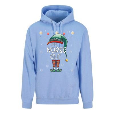 Christmas Pajama The Nurse Elf Gift Unisex Surf Hoodie