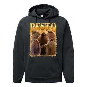 Cute Pesto The Penguins Performance Fleece Hoodie