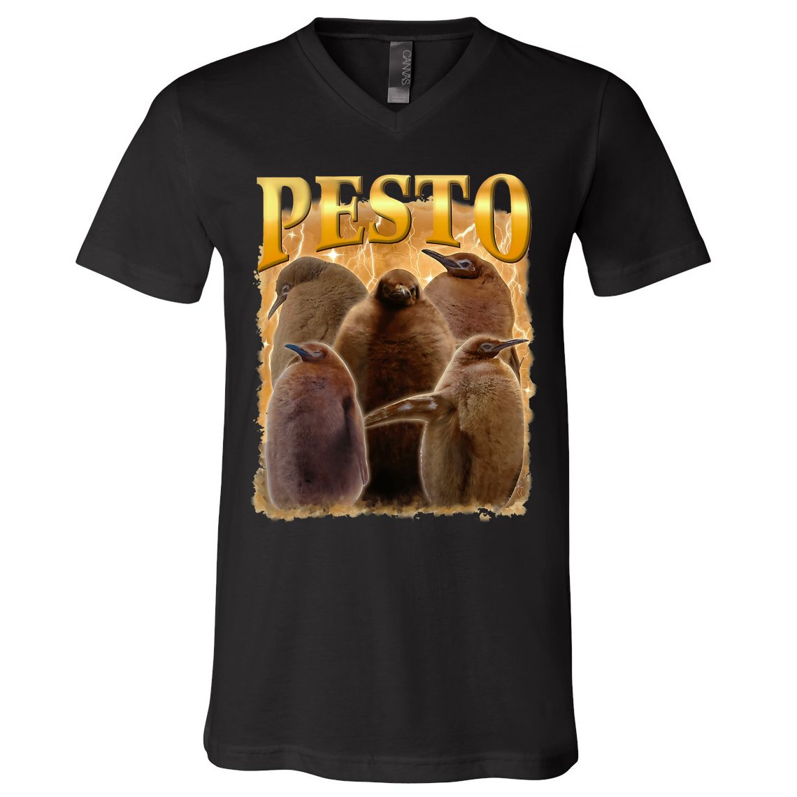 Cute Pesto The Penguins V-Neck T-Shirt