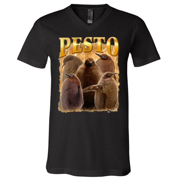 Cute Pesto The Penguins V-Neck T-Shirt