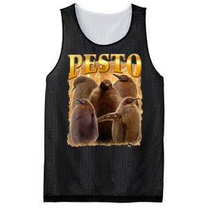 Cute Pesto The Penguins Mesh Reversible Basketball Jersey Tank