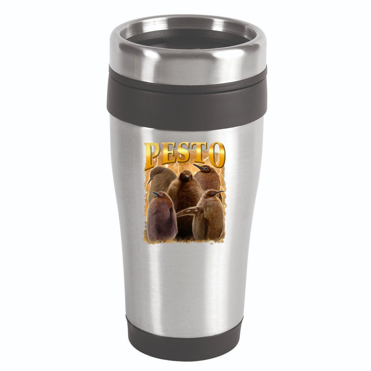 Cute Pesto The Penguins 16oz Travel Tumbler