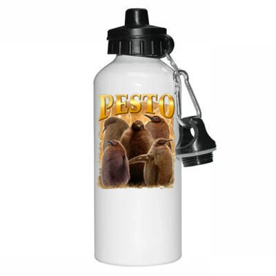 Cute Pesto The Penguins Aluminum Water Bottle