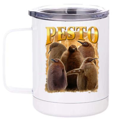 Cute Pesto The Penguins 12 oz Stainless Steel Tumbler Cup