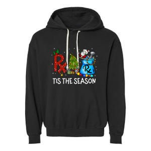 CPhT Pharmacy Technician Christmas Xmas Tis The Season Garment-Dyed Fleece Hoodie