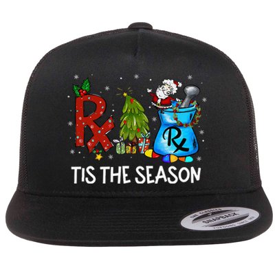 CPhT Pharmacy Technician Christmas Xmas Tis The Season Flat Bill Trucker Hat