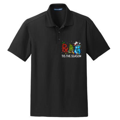 CPhT Pharmacy Technician Christmas Xmas Tis The Season Dry Zone Grid Polo