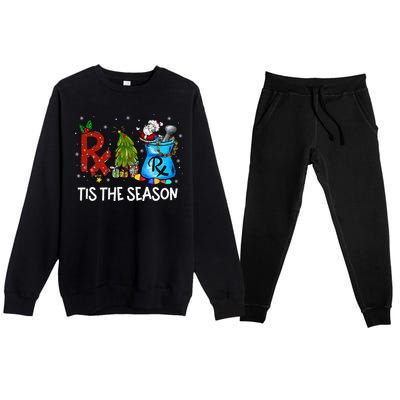 CPhT Pharmacy Technician Christmas Xmas Tis The Season Premium Crewneck Sweatsuit Set