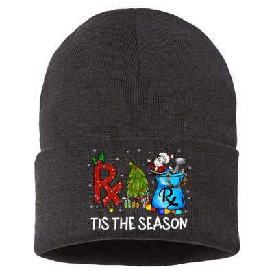 CPhT Pharmacy Technician Christmas Xmas Tis The Season Sustainable Knit Beanie