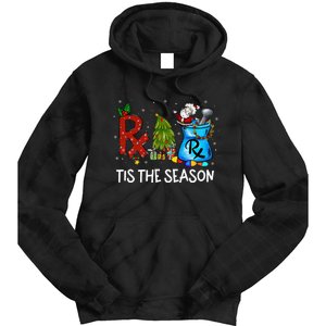 CPhT Pharmacy Technician Christmas Xmas Tis The Season Tie Dye Hoodie