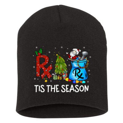 CPhT Pharmacy Technician Christmas Xmas Tis The Season Short Acrylic Beanie