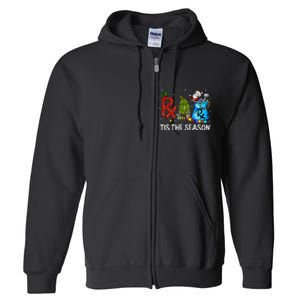 CPhT Pharmacy Technician Christmas Xmas Tis The Season Full Zip Hoodie