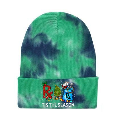 CPhT Pharmacy Technician Christmas Xmas Tis The Season Tie Dye 12in Knit Beanie