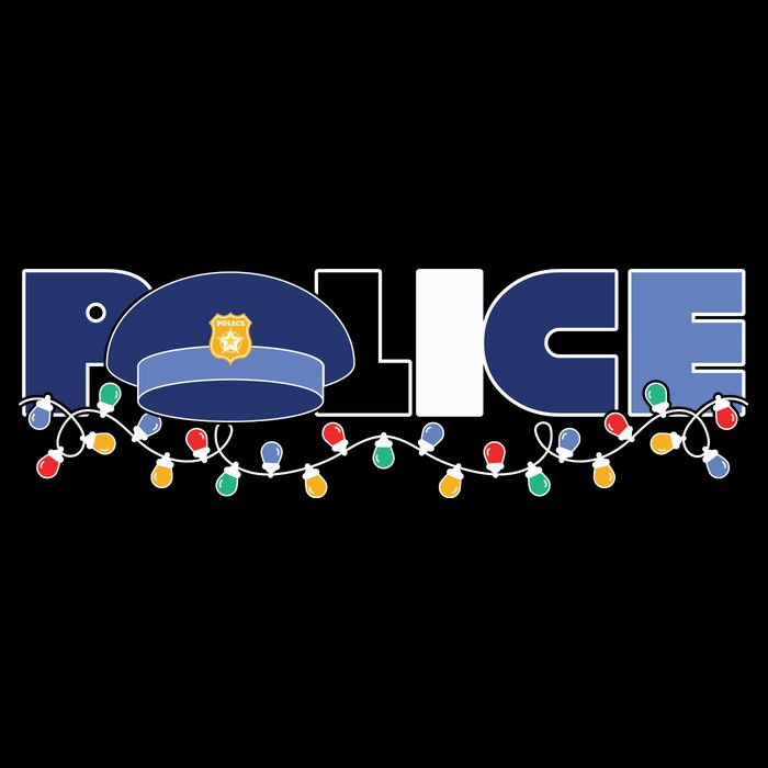 Christmas Police Texture Police Hat Graphic Oversized Impact Tech Backpack