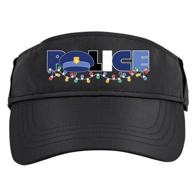 Christmas Police Texture Police Hat Graphic Oversized Adult Drive Performance Visor