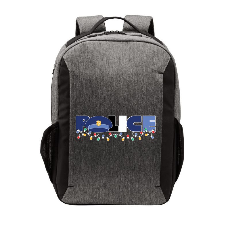 Christmas Police Texture Police Hat Graphic Oversized Vector Backpack