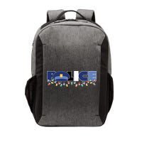 Christmas Police Texture Police Hat Graphic Oversized Vector Backpack