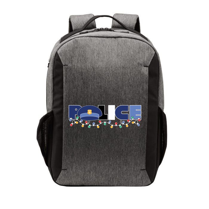Christmas Police Texture Police Hat Graphic Oversized Vector Backpack