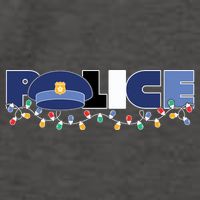 Christmas Police Texture Police Hat Graphic Oversized Vector Backpack