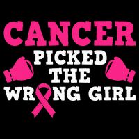 Cancer Picked The Wrong Pink Ribbon Impact Tech Backpack