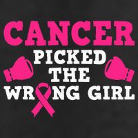 Cancer Picked The Wrong Pink Ribbon Adult Drive Performance Visor
