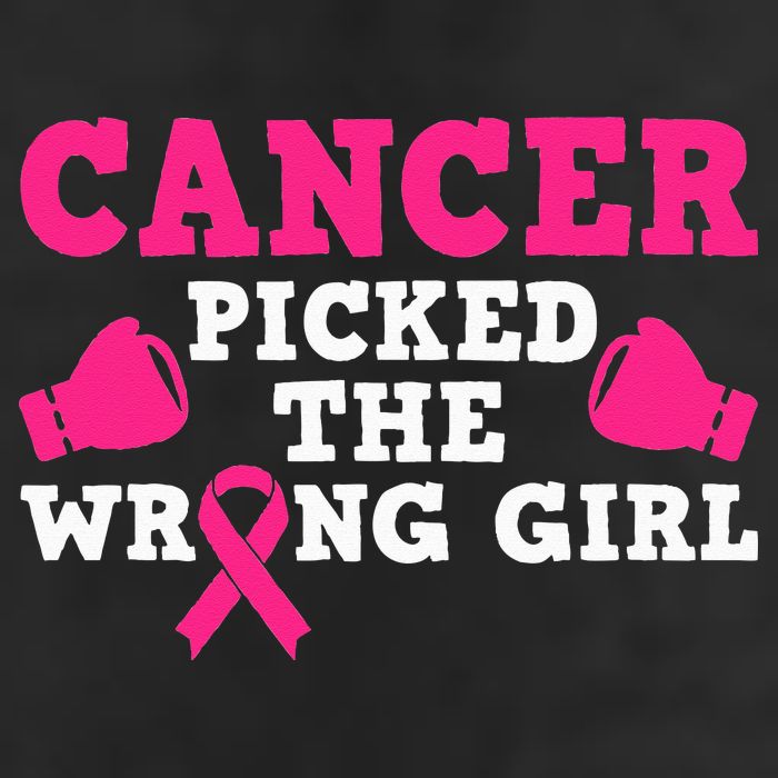 Cancer Picked The Wrong Pink Ribbon Adult Drive Performance Visor