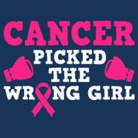 Cancer Picked The Wrong Pink Ribbon Cooling Performance Crew T-Shirt