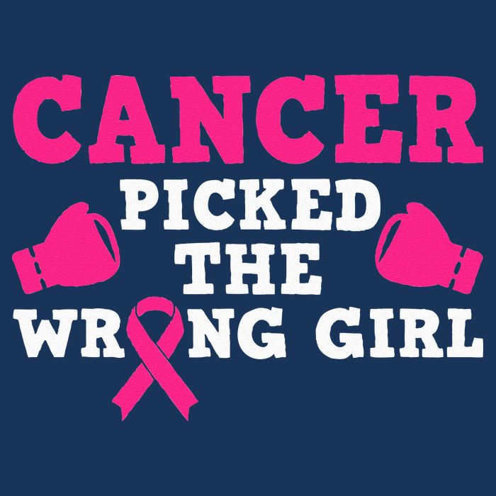Cancer Picked The Wrong Pink Ribbon Sustainable Bucket Hat